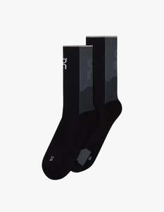 Mens: Performance Run Sock High 1 - Black/Eclipse