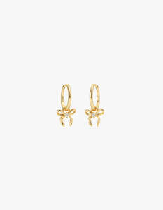 Forever More Bow Hoops - 18K Gold Vermeil