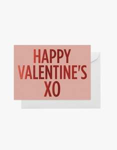 Elm Paper: Valentines Day Card - Pink