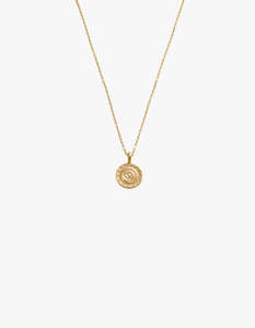 Solara Coin Necklace - 18K Gold Vermeil