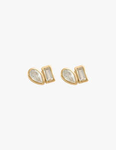 Place Studs - 18K Gold Plated