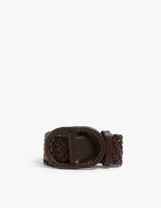La Tribe: Braided Belt - Chocolate