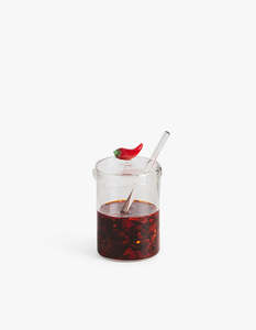 Maison Balzac: Crispy Chilli Oil Jar - Clear