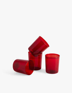 4 Large Gobelets - Rouge