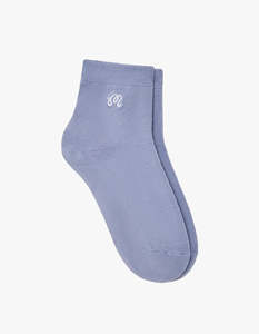 Womens: Capri Ankle Sock - Zen Blue
