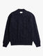 Hirtshals Bubble Rib Knit Crewneck - Dark Navy