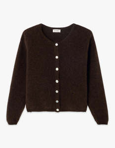 American Vintage: Womens Cardigan Vitow - Coffee Melange