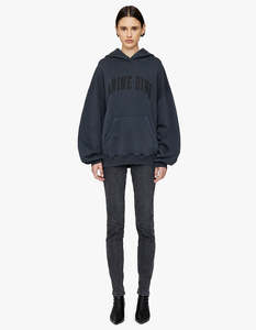 Anine Bing: Harvey Sweatshirt - Dark Washed Black