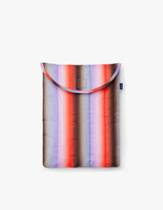 Baggu: Puffy Laptop Sleeve 13Inch - Gradient Stripe Poppy Lilac