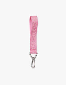Baggu: Logo Keychain - Pink Happy