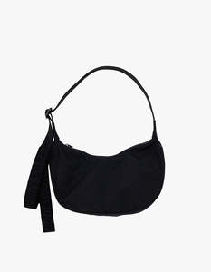 Baggu: Small Nylon Crescent Bag - Black