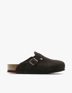 Birkenstock: Boston Suede (Regular) - Mocha