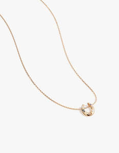 By Charlotte: Lucky Horseshoe Necklace - 18K Gold Vermeil