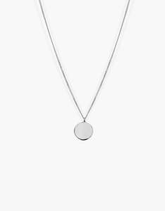 Cameron Studio: Type 010 Round Pendant Necklace - 925 Sterling Silver
