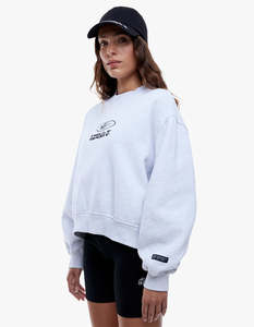 Ena Pelly: Pelly Sport Id Logo Sweatshirt - White Marle