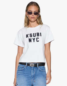Ksubi: Nyc Shrunken S/S Tee - White