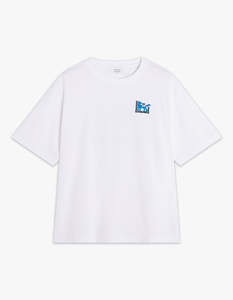 Maison Kitsune: Gallery Fox Oversize Tee Shirt - White