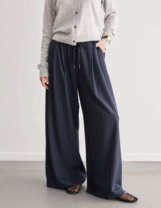 Shelly Pant - Navy Stripe