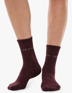 Womens: Signature Sock - Cabernet