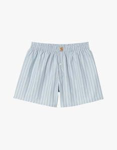 Products: Cotton Boxer - Grimsby Stripe, Blue Fog