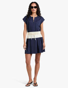 Sale: Victoria Mini Dress - Navy/White
