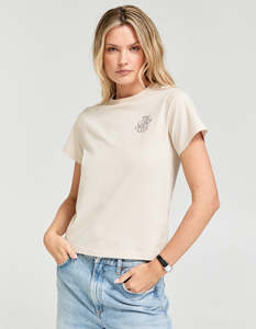 Lowkey Super Club Tee - Oat Milk