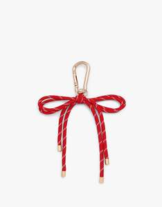 Sale: Paracord Bow Bag Charm - Red