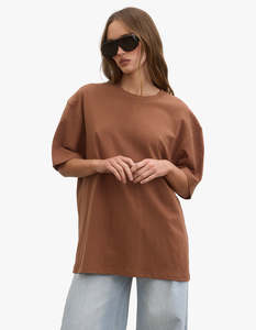 Sale: Jonas Boyfriend Tee - Chestnut