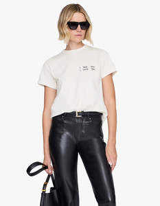 Shelley Tee I See You I Love You - Washed Cream