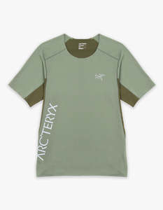 Arcteryx Mens: Norvan Downword Logo S/S T Shirt - Forage/Tatsu