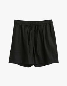 Jose Linen Blend Walkshort - Black