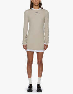 Crawford L/S Mini Dress - Taupe