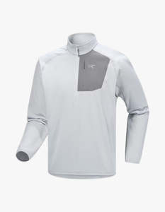Arcteryx Mens: Delta 1/2 Zip Sweat Mens - Solitude/Void