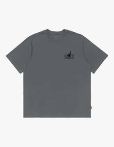 Mens: Punch Shot S/S T Shirt - Charcoal Grey