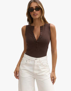 Sale: Aurora Bodysuit - Chocolate