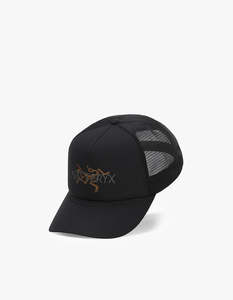 Arcteryx Mens: Bird Word Trucker Hat - 24K Black