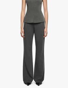 Estelle Slim Pant - Charcoal