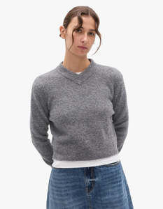 New Arrivals: Caludia V Knit - Grey