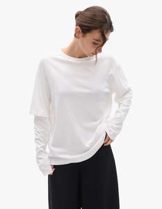 Pax Long Sleeve Tee - White