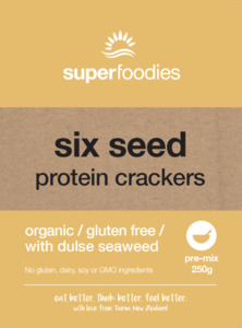 Products: Six Seed Protein Cracker Pre-Mix - superfoodies.co.nz