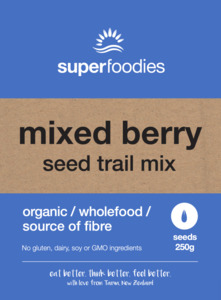 Organic Mixed Berry Seed Trail Mix - superfoodies.co.nz