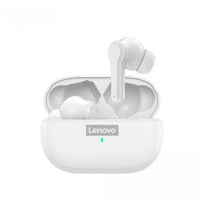 Earphones Superhub Co Nz: Lenovo LP1S TWS Wireless Bluetooth 5.0 Waterproof Sport Noise Reduction HIFI Bass Earphone with Mic- White