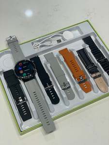 D9 Round Smartwatch with 7 Straps – Fitness Tracker