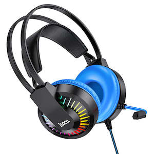 Headphones Superhub Co Nz: Hoco W105 gaming headphones with mic, 40mm speaker, USB + 3.5mm plug, 2m cable