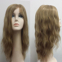Products: Caramel Dark Blonde Long Wavy Human Hair Wig