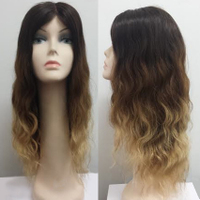 Products: Ombre Long Wavy Human Hair Wig