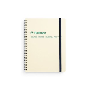Delfonics Rollbahn Spiral Bound Notebook Grid A5 - Cream
