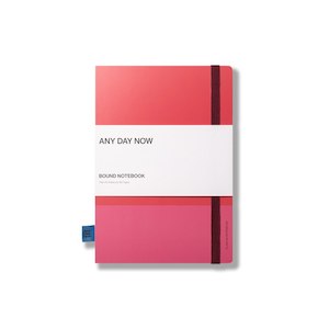 Any Day Now: Any Day Now Bound Notebook Plain A5 - Watermelon and Fuchsia