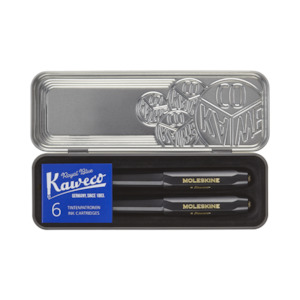 Kaweco: Moleskine x Kaweco Ballpoint and Fountain Pen Set - Black