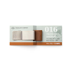 Desk Tools: TRAVELER'S Notebook Pen Holder (016) M - Camel
